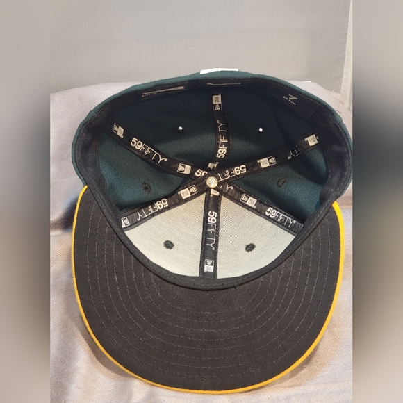 Oakland A's Hat New Era 59Fifty /New Era Fitted 7 Official On Field Cap - Picture 7 of 13